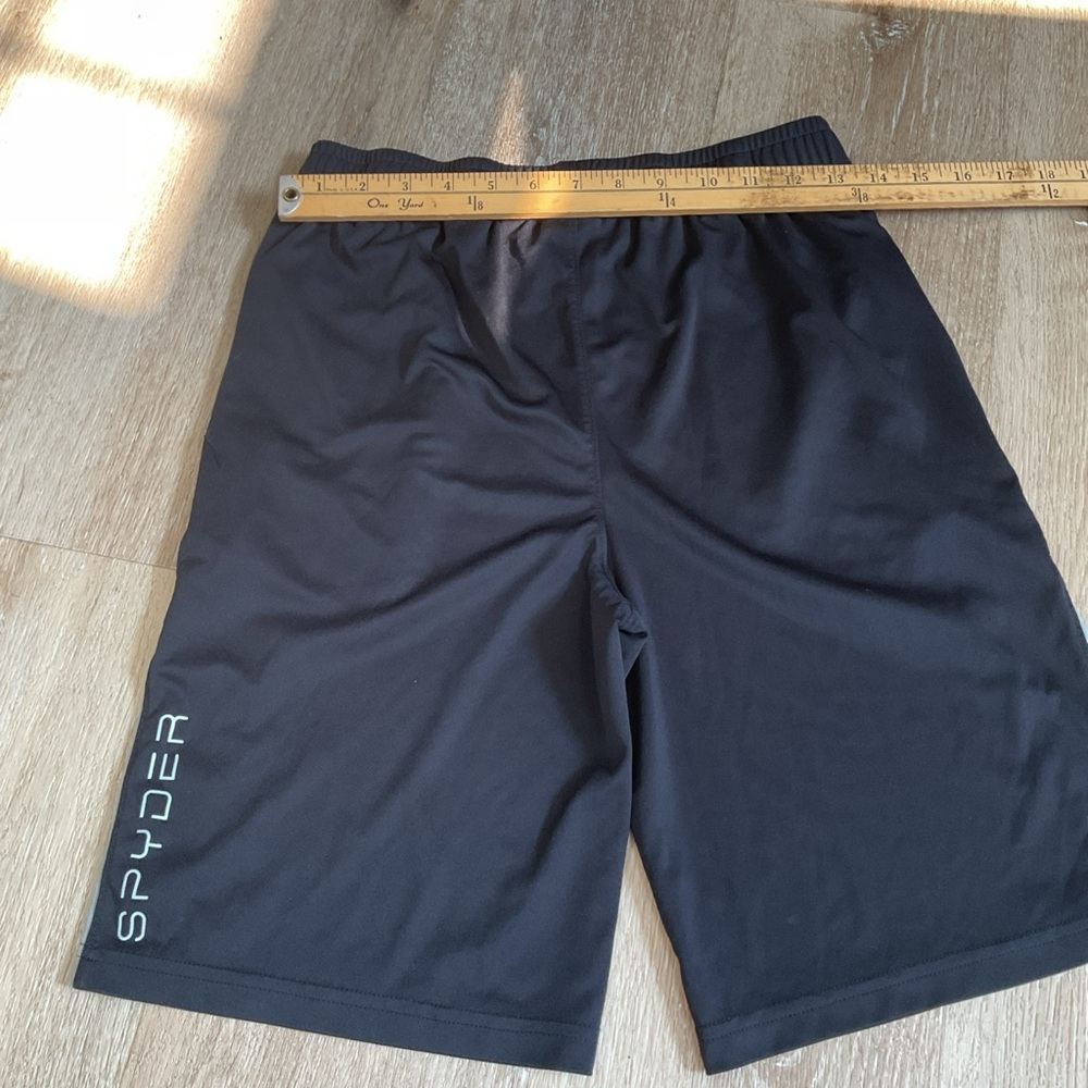 Spyder - Elastic Waist Athletic Shorts - Red and Black - Boys Size XL - Picture 6 of 10